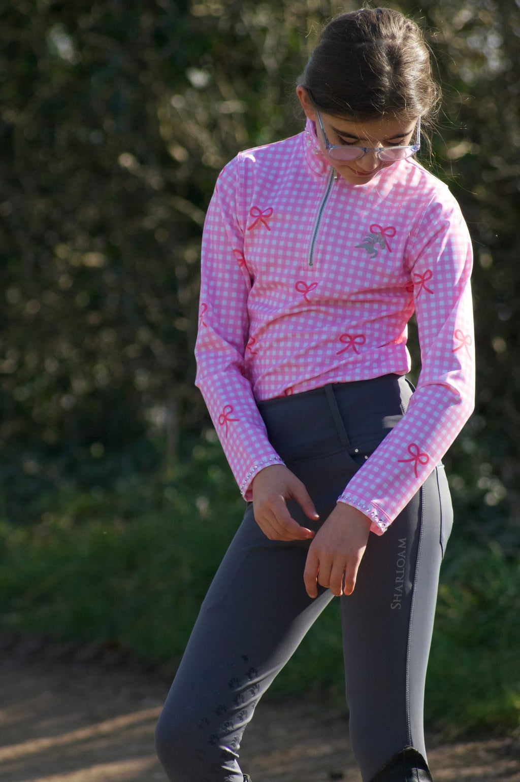 Children’s Gingham Bow Base Layer