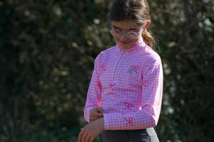 Children’s Gingham Bow Base Layer