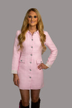 Load image into Gallery viewer, SHARLOAM’s Lily Rose Pink Tweed Dress
