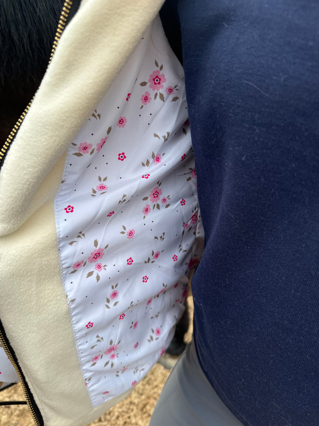 Ditsy Floral Cream Gilet