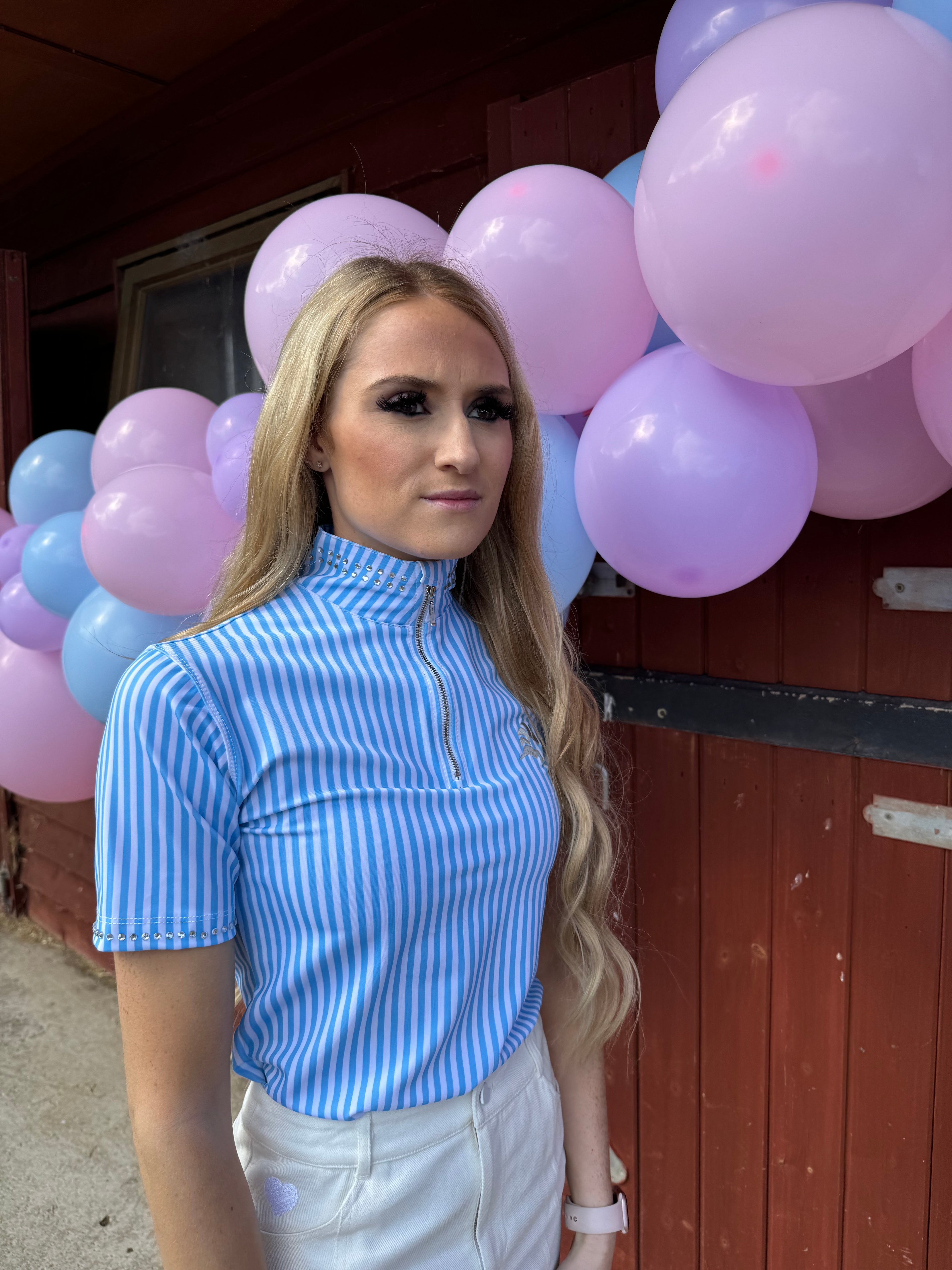 Baby Blue Stripe Base Layer