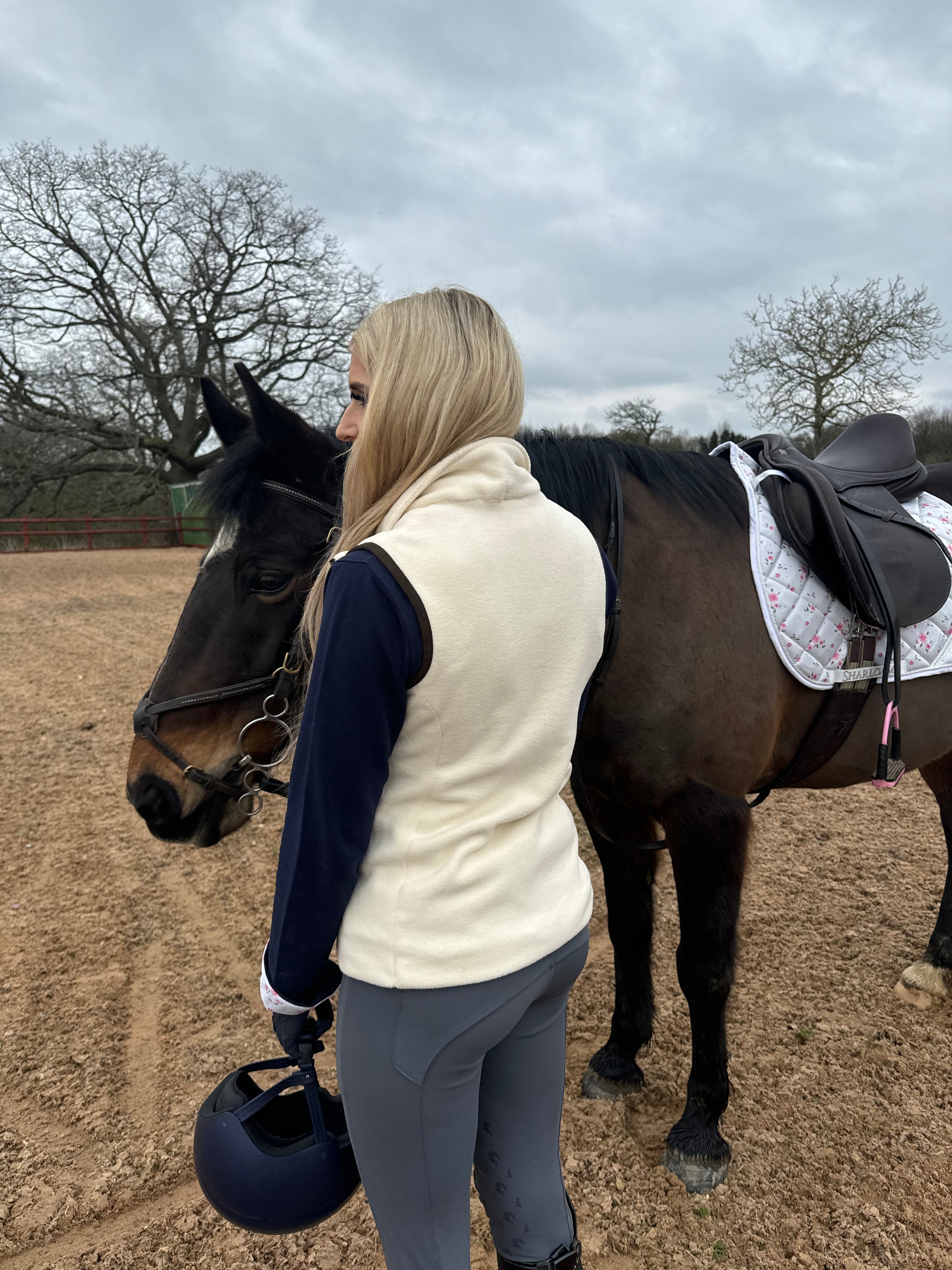 Ditsy Floral Cream Gilet