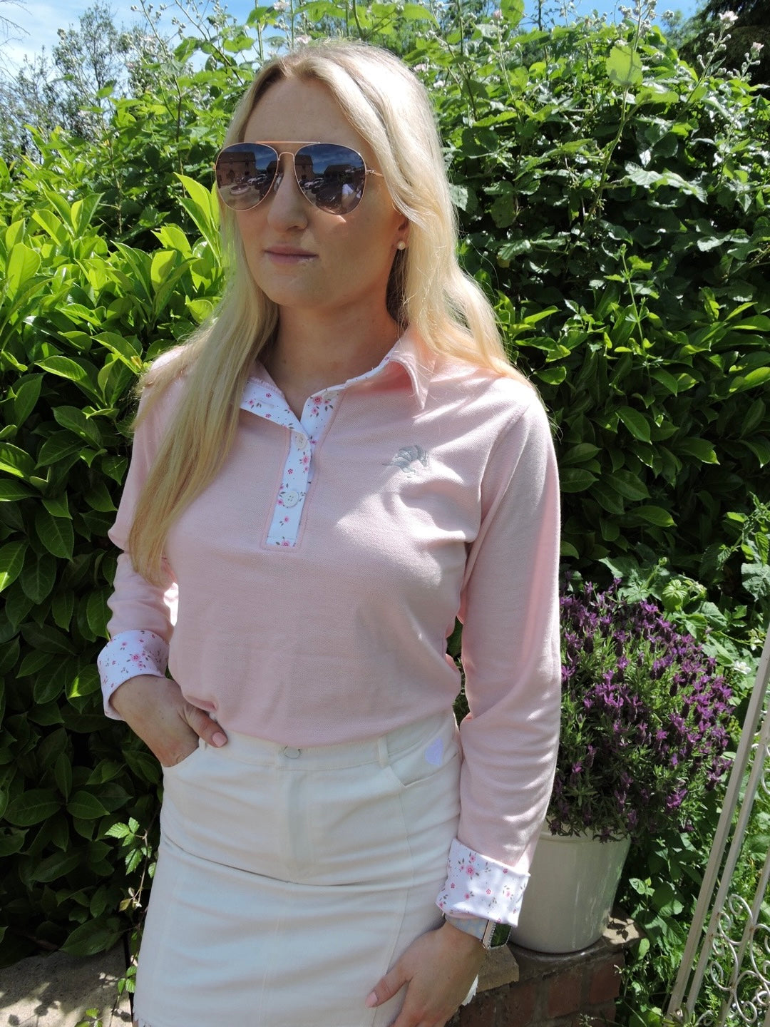 Ditsy Floral Pink Rugby Top