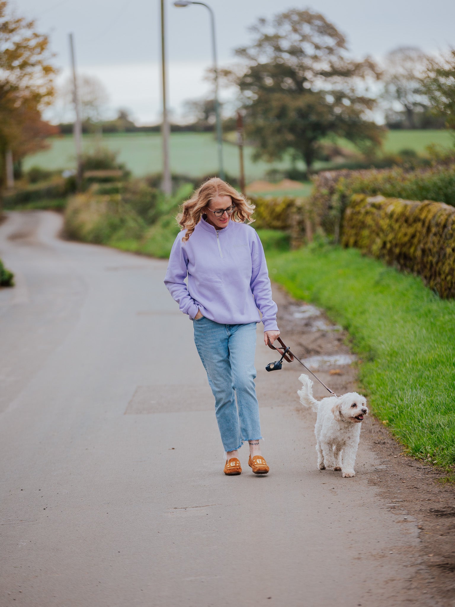 Parma Violet Quarter Zip Sweatshirt