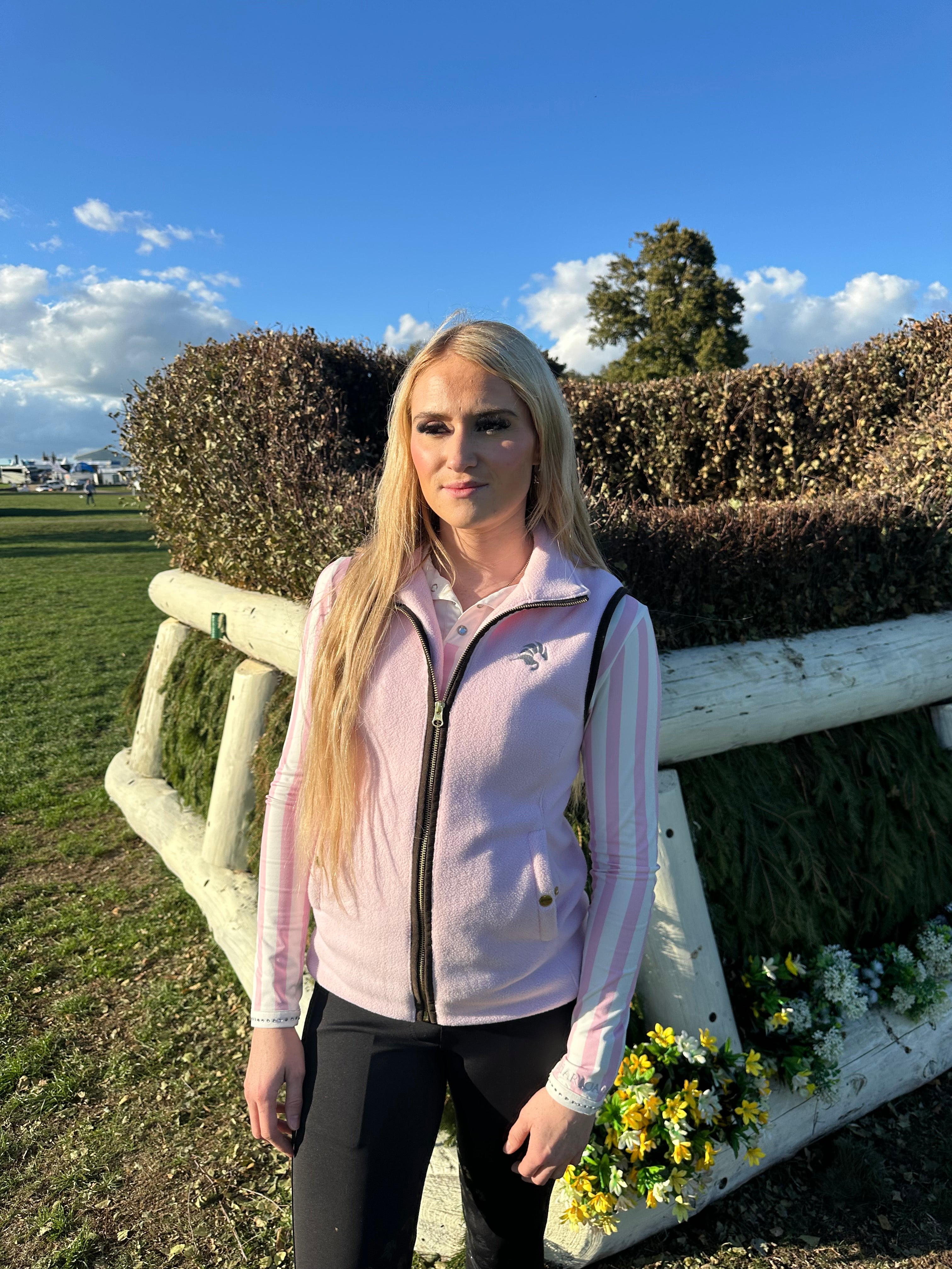 Ditsy Floral Pink Gilet