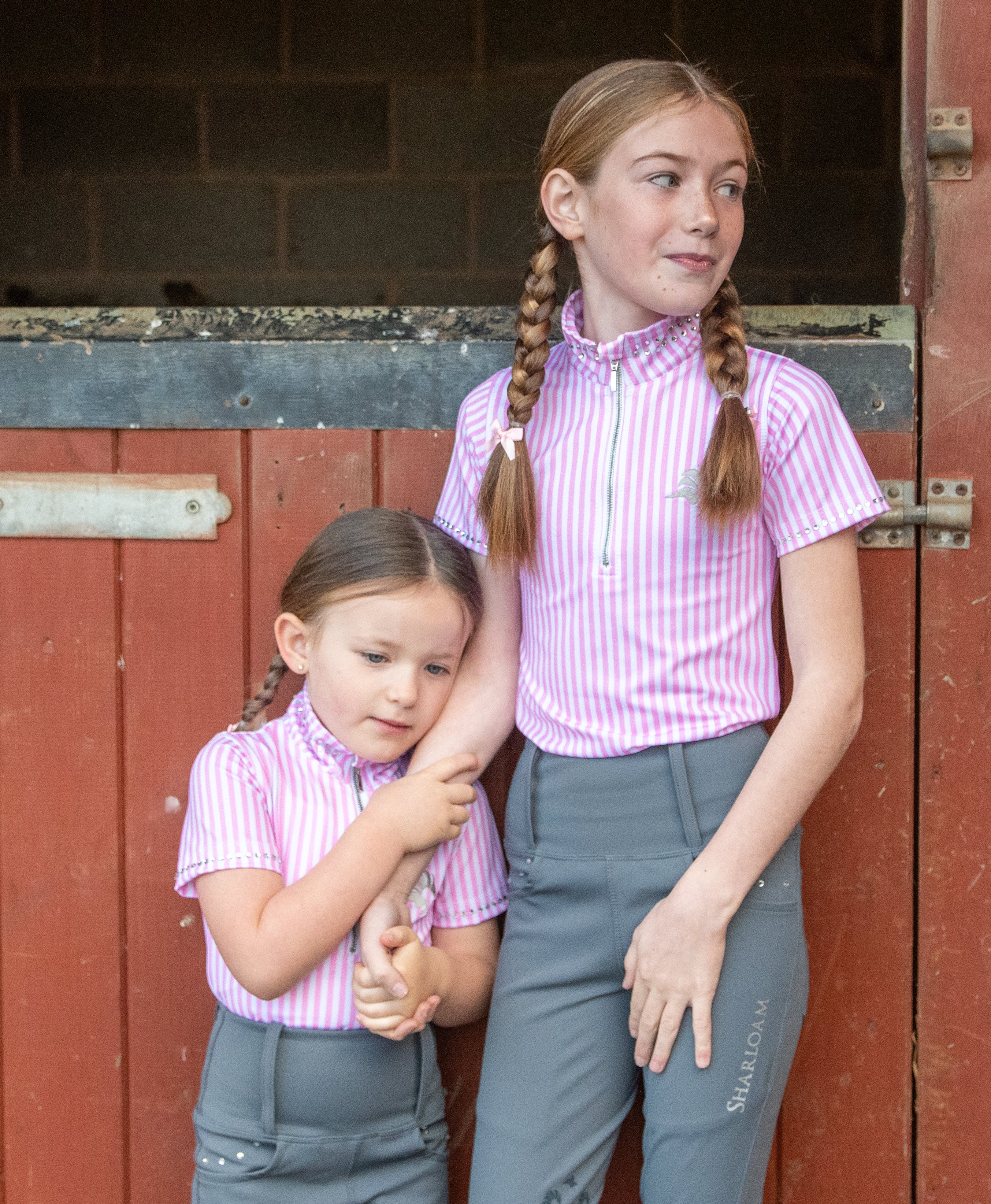 Children’s Candy Pink Striped Base Layer