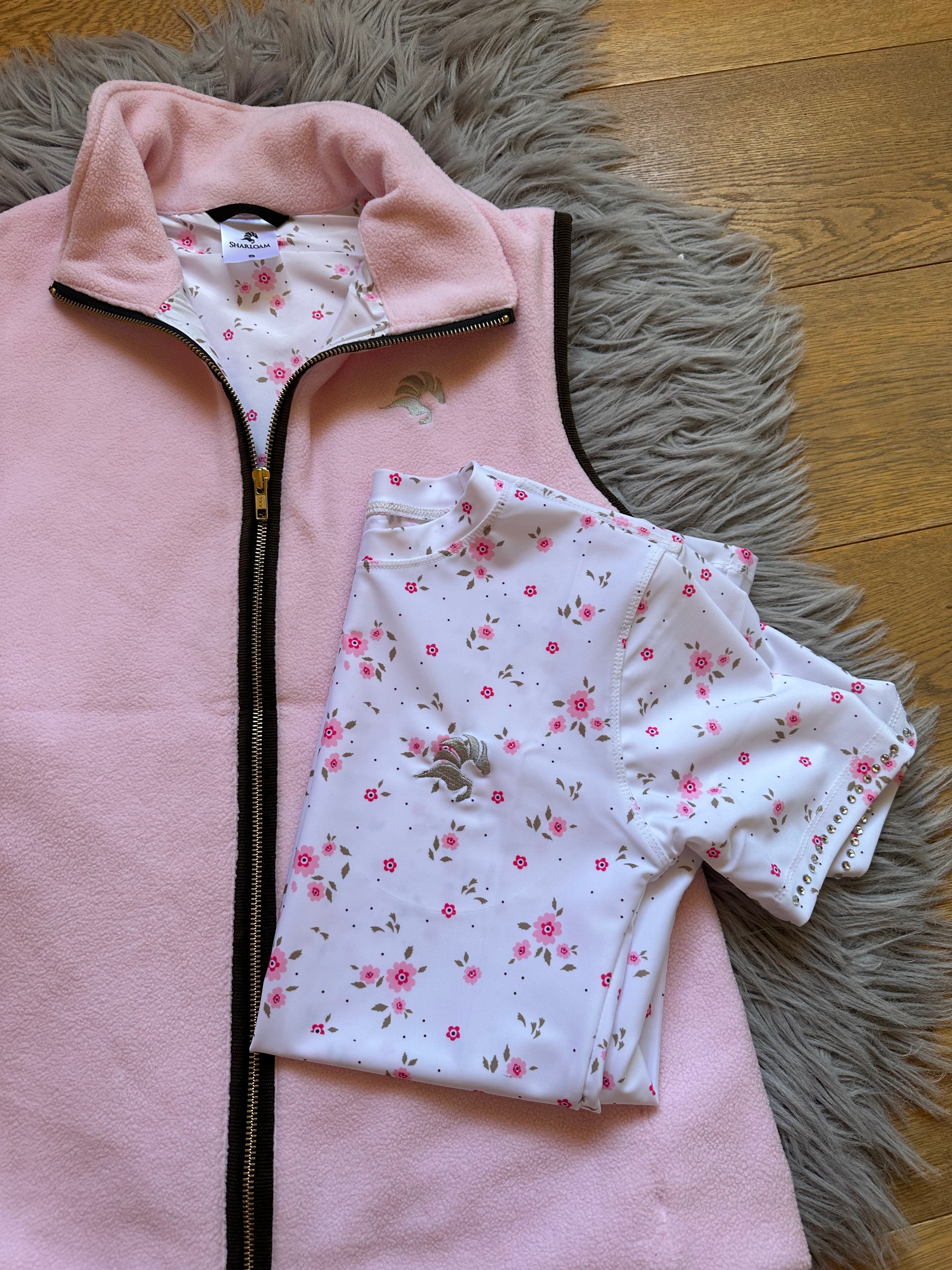 Ditsy Floral Pink Gilet